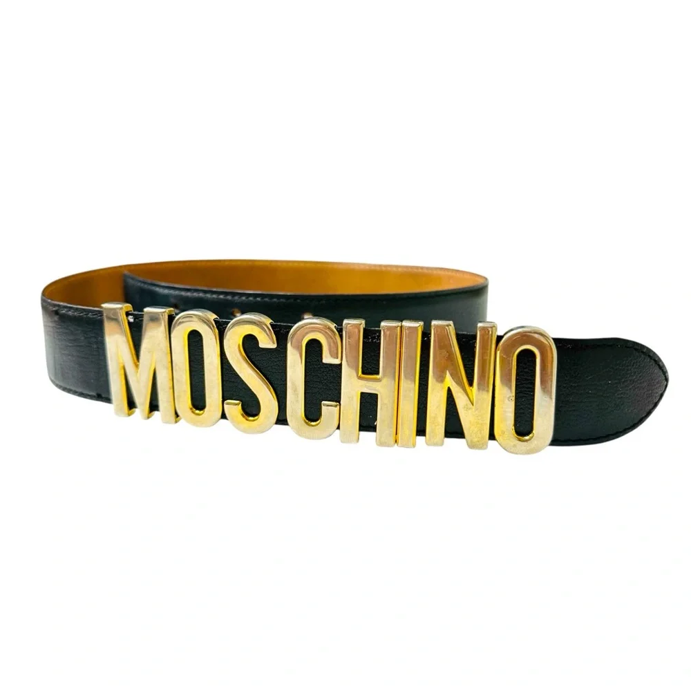 MOSCHINO 90’s VINTAGE LOGO BELT - Picture 3 of 6